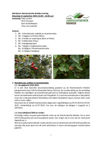 Verslag werkteam HW 2025