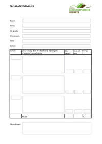 Declaratieformulier SlaBox