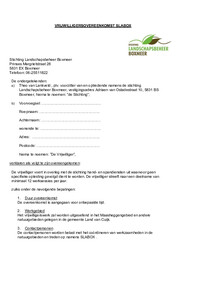 Vrijwilligersovereenkomst SlaBox